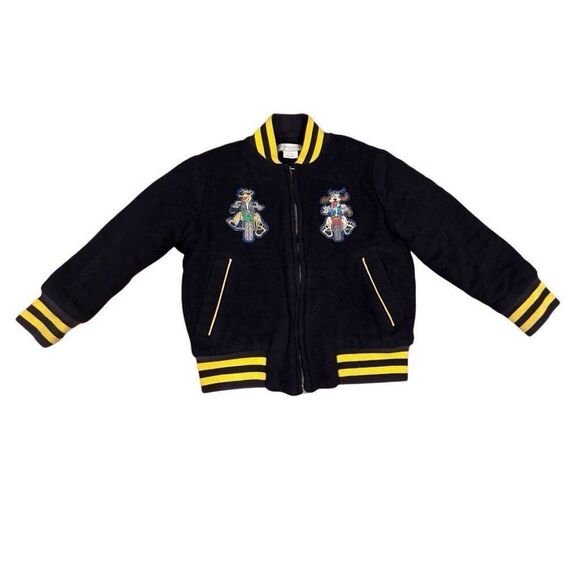 STELLA McCARTNEY KIDS Wool Bomber Jacket Unisex Coat Size 5 Years - Picture 1 of 8